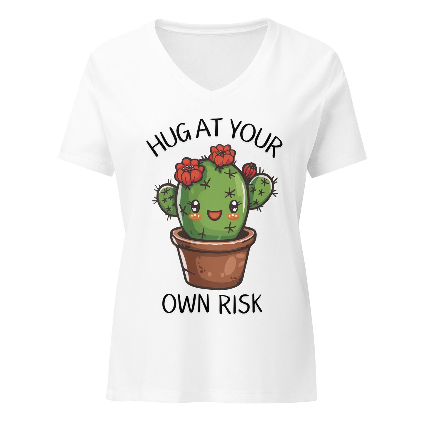 Hug At Your Own Risk | V-Neck T-Shirt