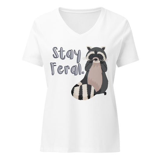 Stay Feral | V-Neck T-Shirt